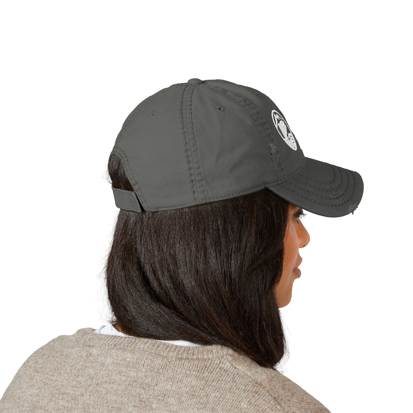Copy of Trouty Water Distressed Dad Hat - Fishing Lifestyle Cap
