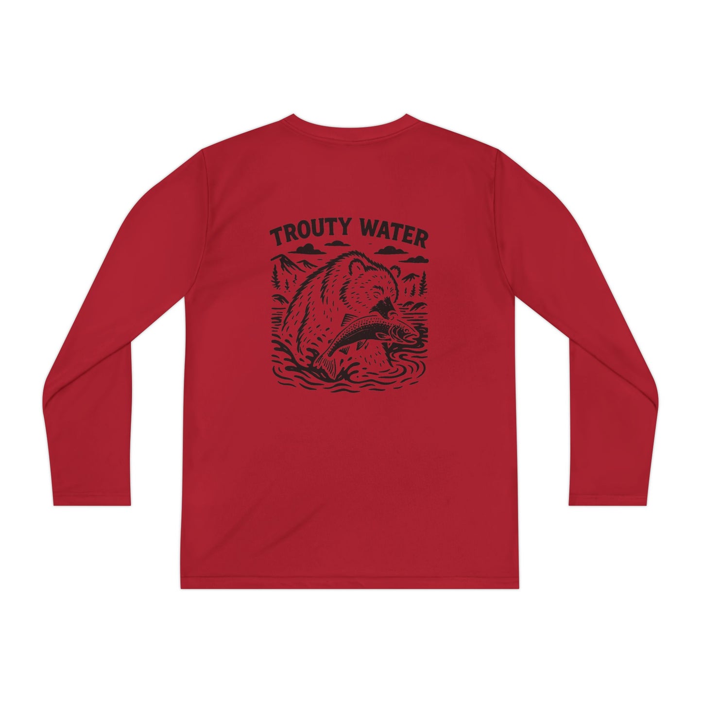 Trouty Water Bear - Youth Long Sleeve Tee