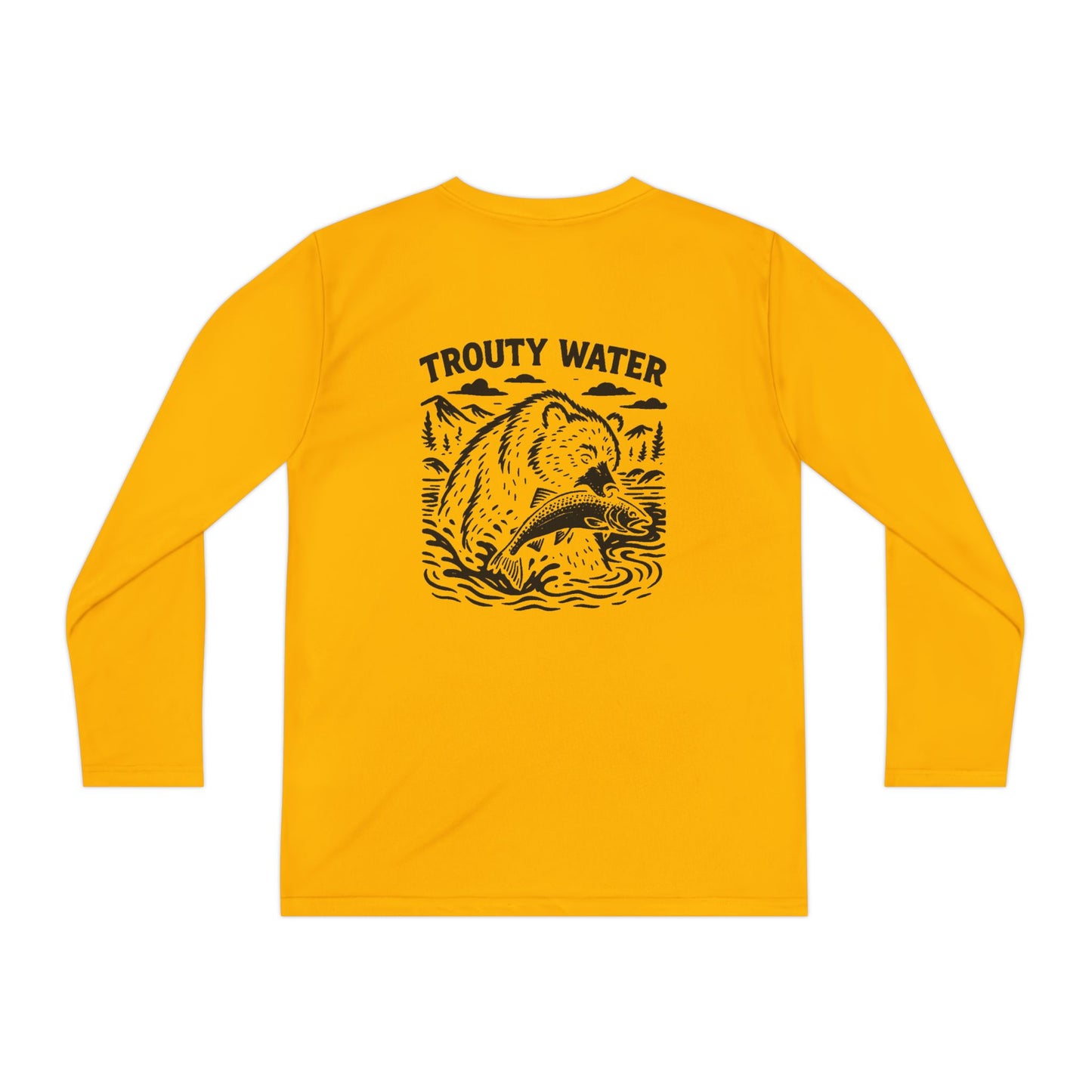 Trouty Water Bear - Youth Long Sleeve Tee