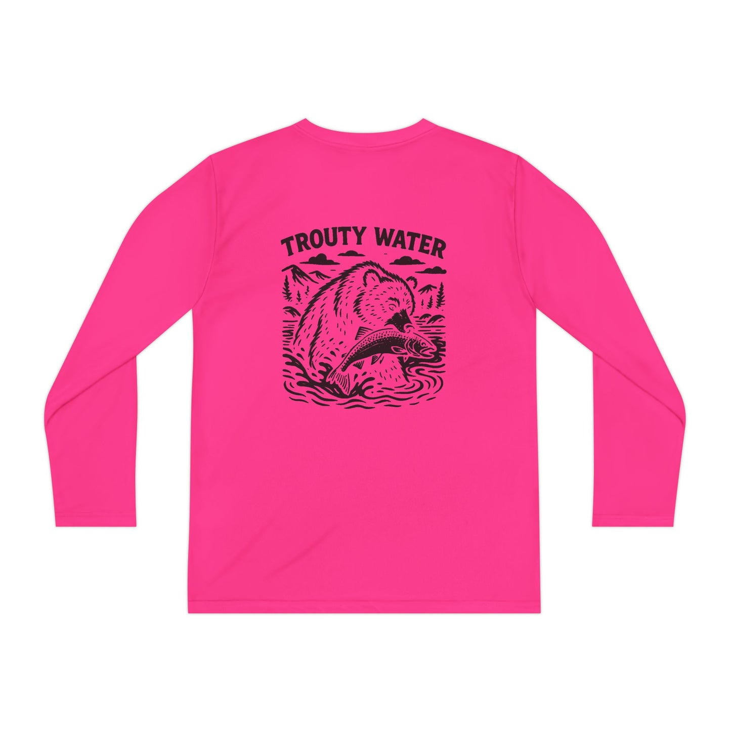 Trouty Water Bear - Youth Long Sleeve Tee