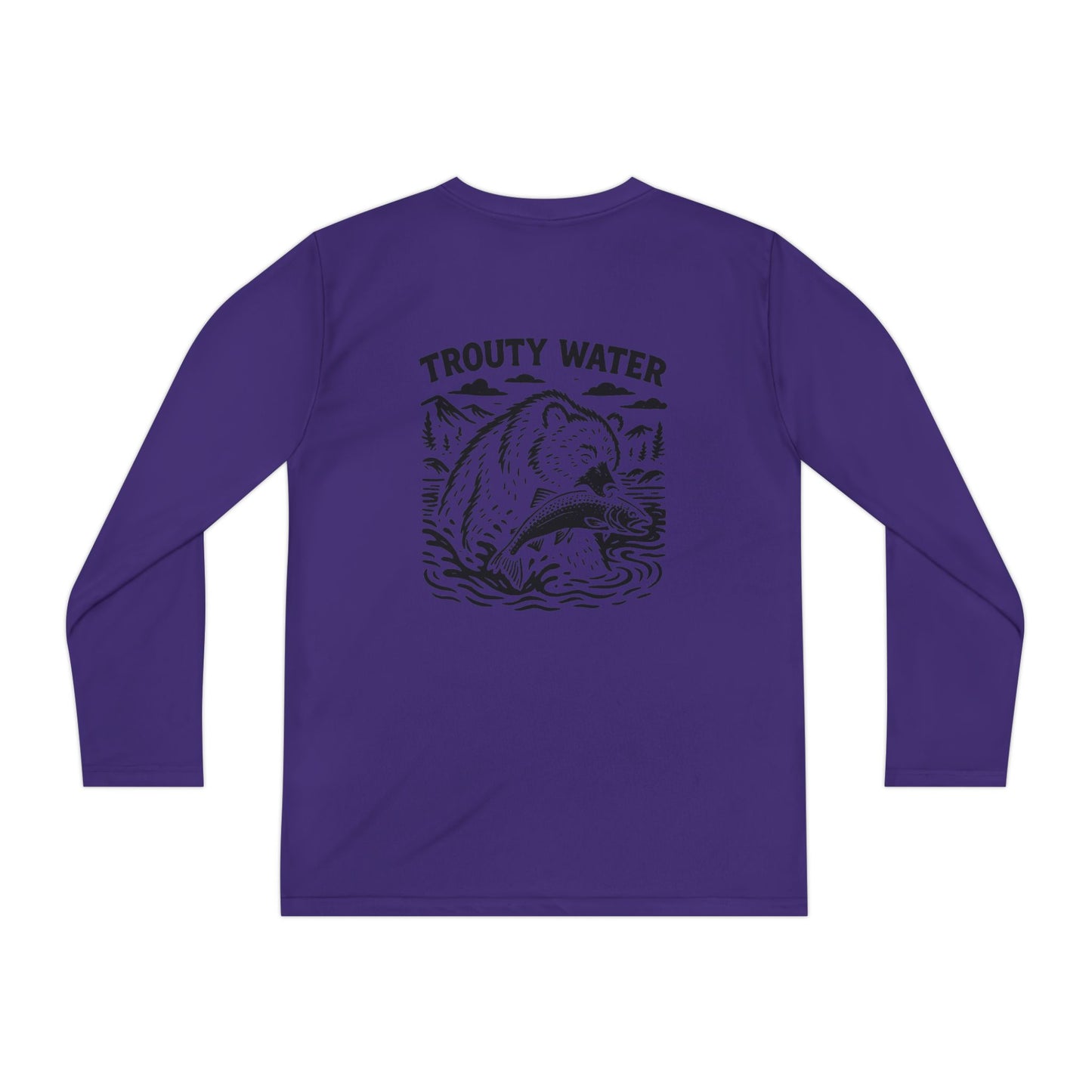 Trouty Water Bear - Youth Long Sleeve Tee