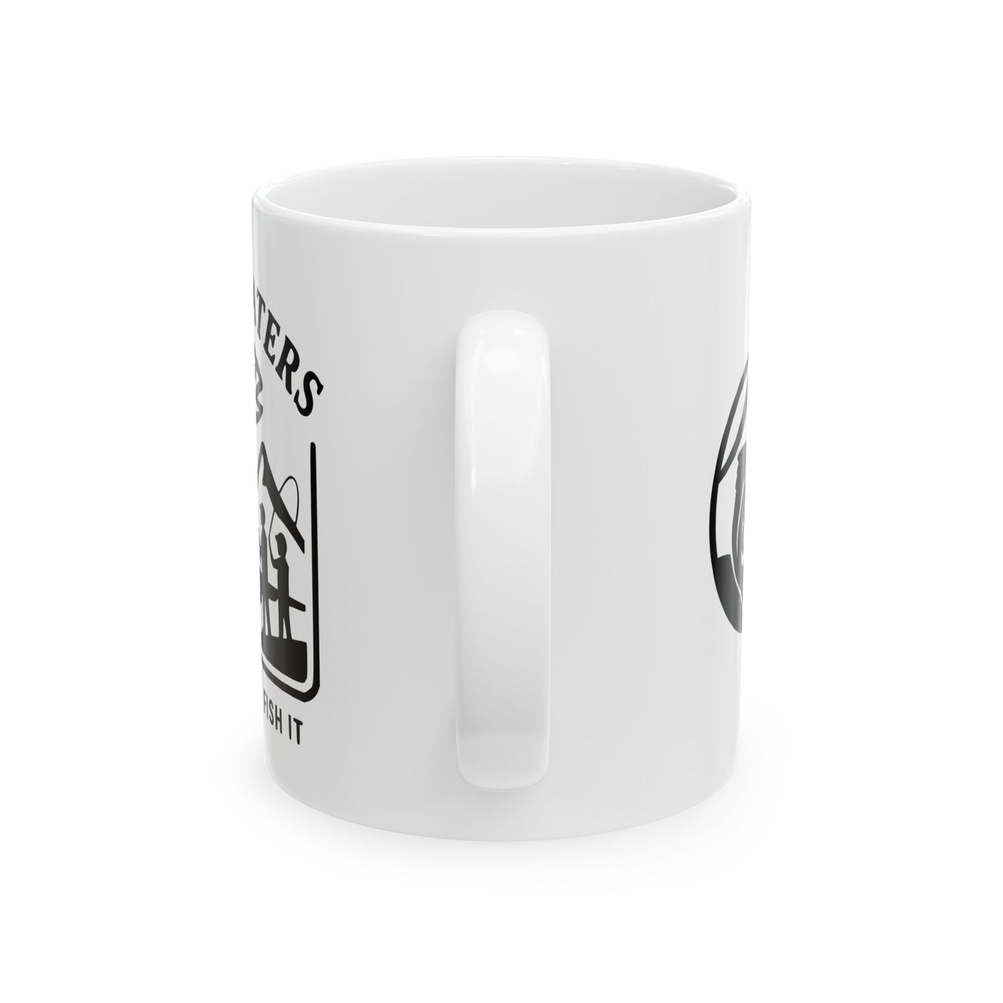 Ceramic Fishing Mug - "Seek & Find Fish" - Perfect for Anglers & Outdoor Enthusiasts