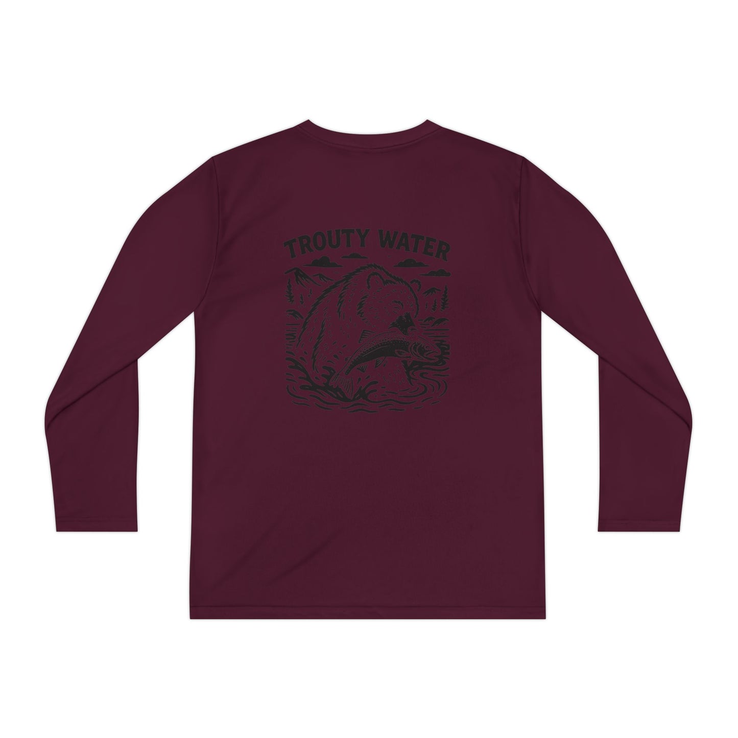 Trouty Water Bear - Youth Long Sleeve Tee