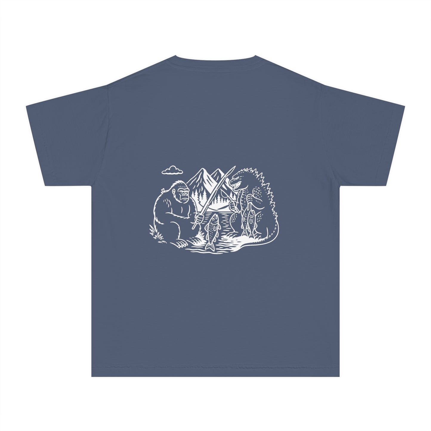 Adventure-Inspired Youth Midweight Tee, Camping Shirt, Outdoor Fun Tee, Kids Hiking Apparel, Nature Outing Top, Travel Shirt