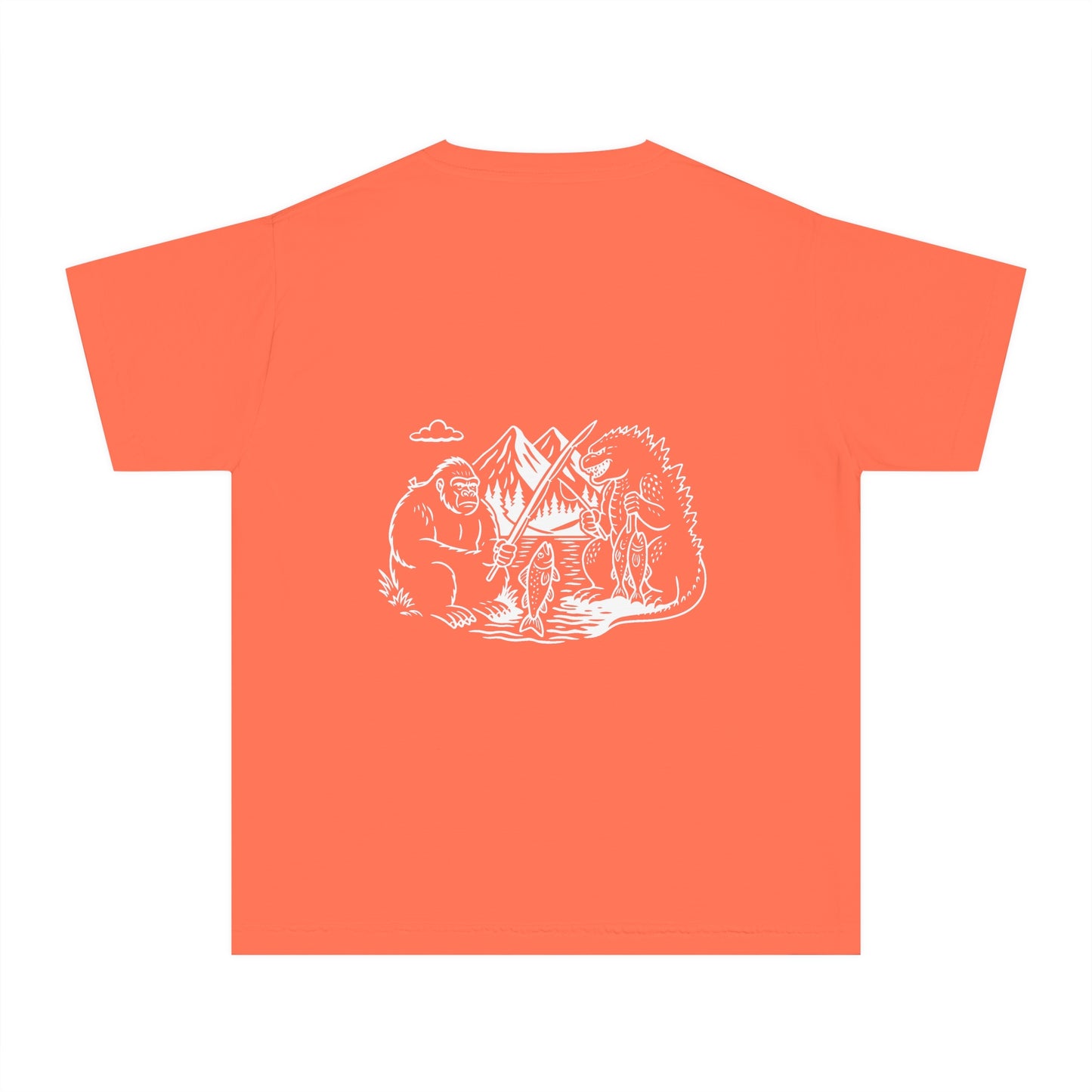 Adventure-Inspired Youth Midweight Tee, Camping Shirt, Outdoor Fun Tee, Kids Hiking Apparel, Nature Outing Top, Travel Shirt
