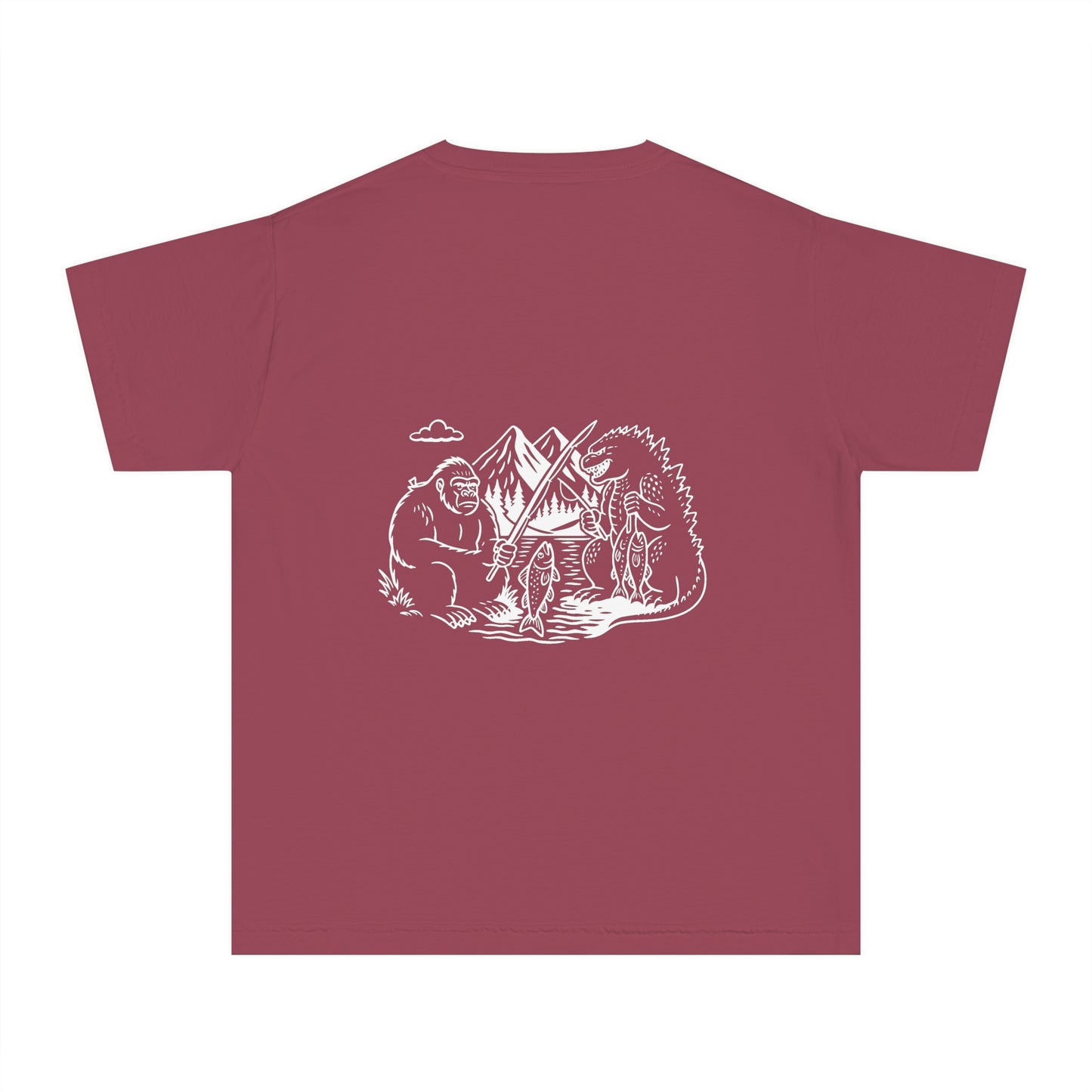 Adventure-Inspired Youth Midweight Tee, Camping Shirt, Outdoor Fun Tee, Kids Hiking Apparel, Nature Outing Top, Travel Shirt