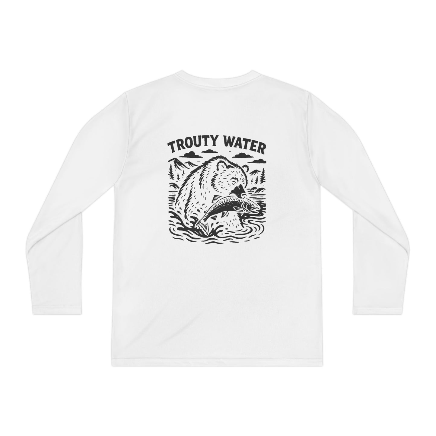 Trouty Water Bear - Youth Long Sleeve Tee