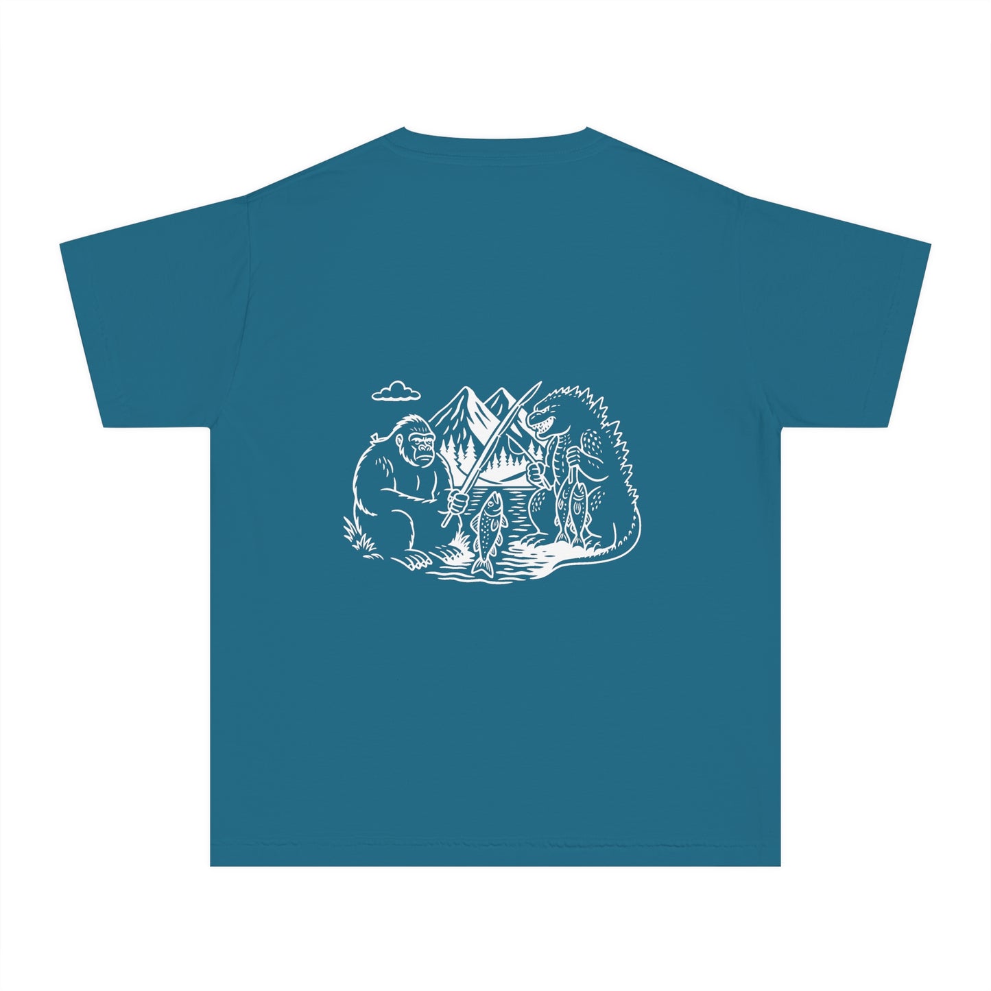 Adventure-Inspired Youth Midweight Tee, Camping Shirt, Outdoor Fun Tee, Kids Hiking Apparel, Nature Outing Top, Travel Shirt