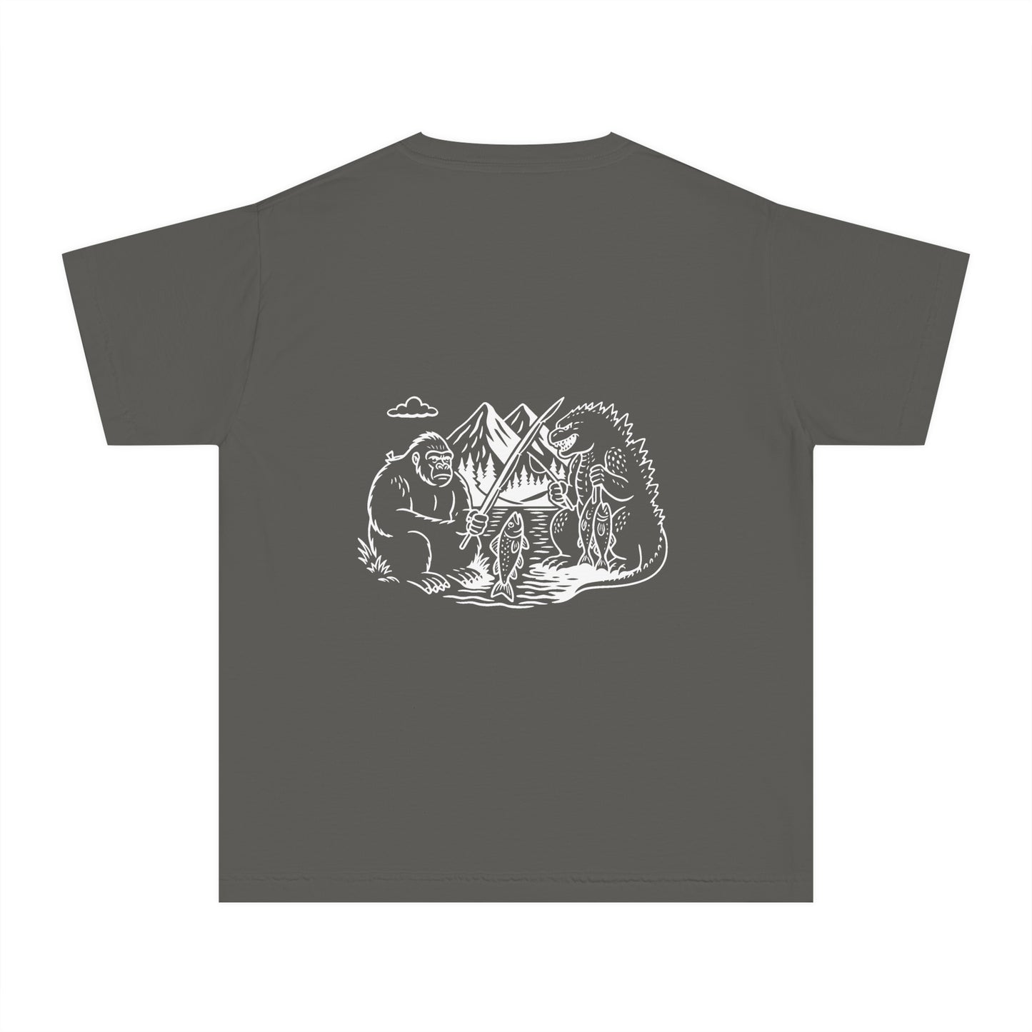 Adventure-Inspired Youth Midweight Tee, Camping Shirt, Outdoor Fun Tee, Kids Hiking Apparel, Nature Outing Top, Travel Shirt