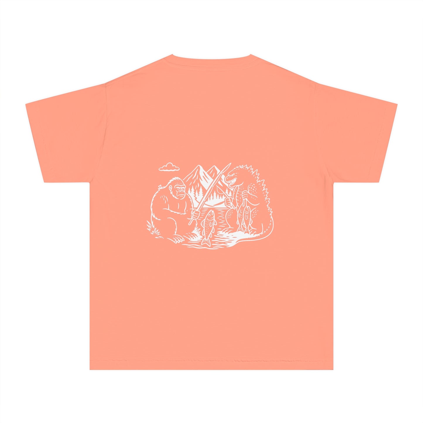 Adventure-Inspired Youth Midweight Tee, Camping Shirt, Outdoor Fun Tee, Kids Hiking Apparel, Nature Outing Top, Travel Shirt