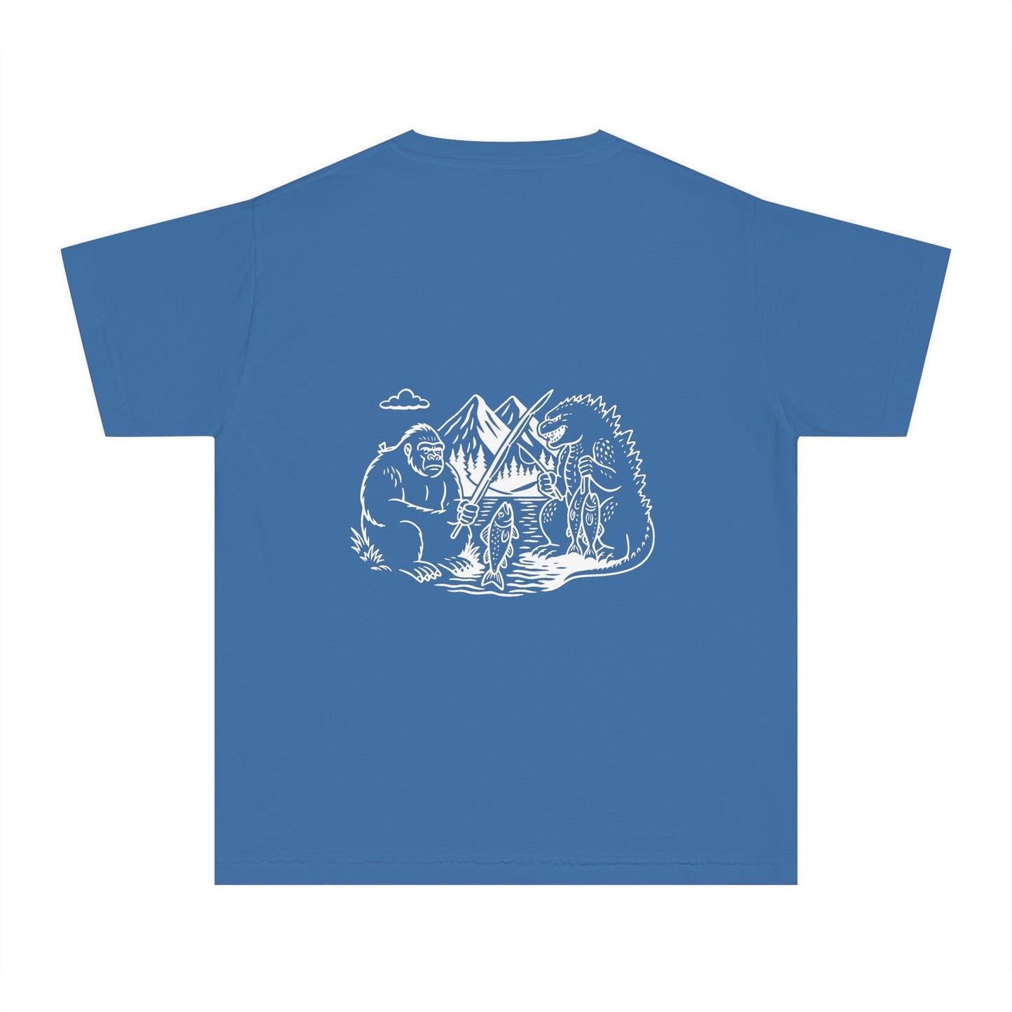 Adventure-Inspired Youth Midweight Tee, Camping Shirt, Outdoor Fun Tee, Kids Hiking Apparel, Nature Outing Top, Travel Shirt