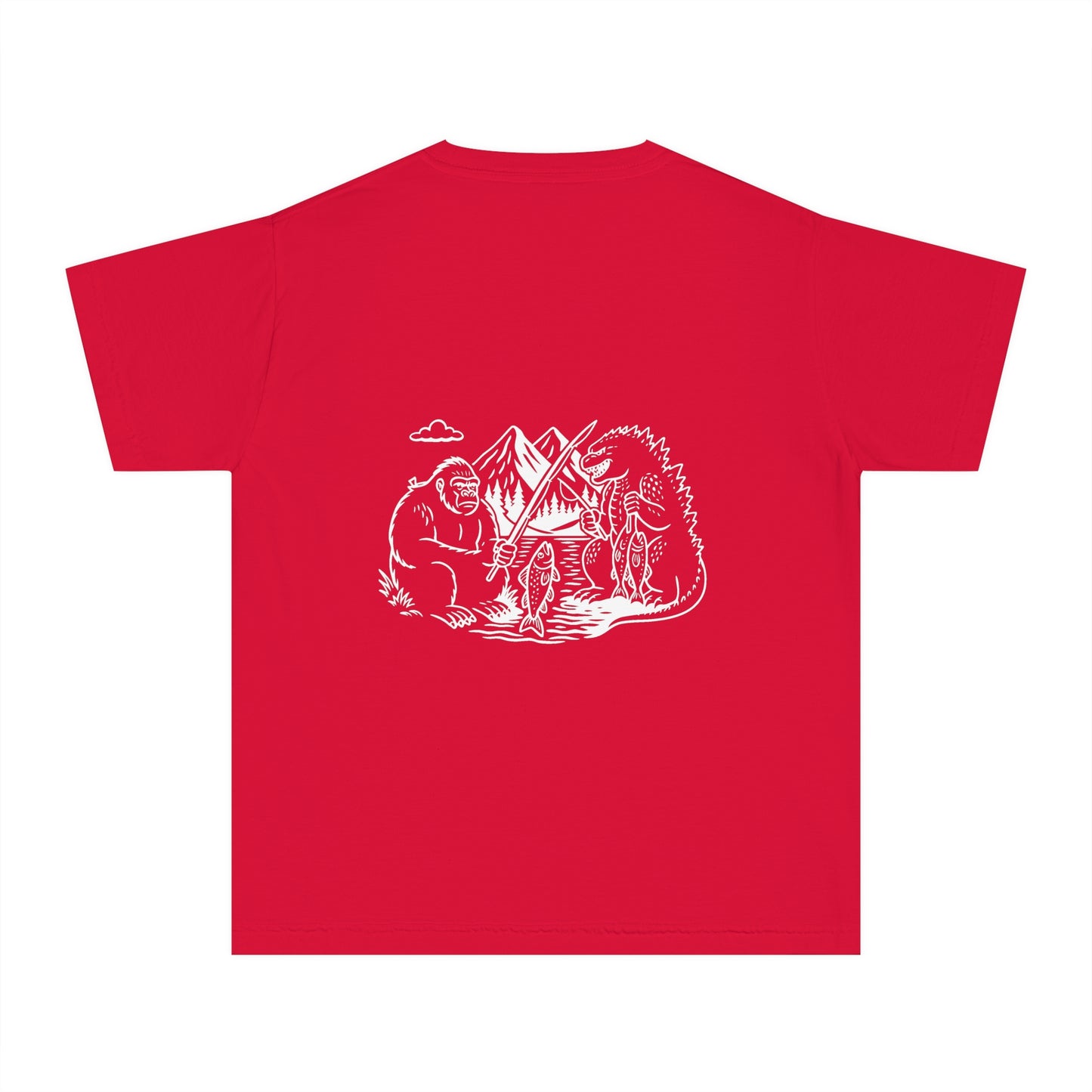Adventure-Inspired Youth Midweight Tee, Camping Shirt, Outdoor Fun Tee, Kids Hiking Apparel, Nature Outing Top, Travel Shirt